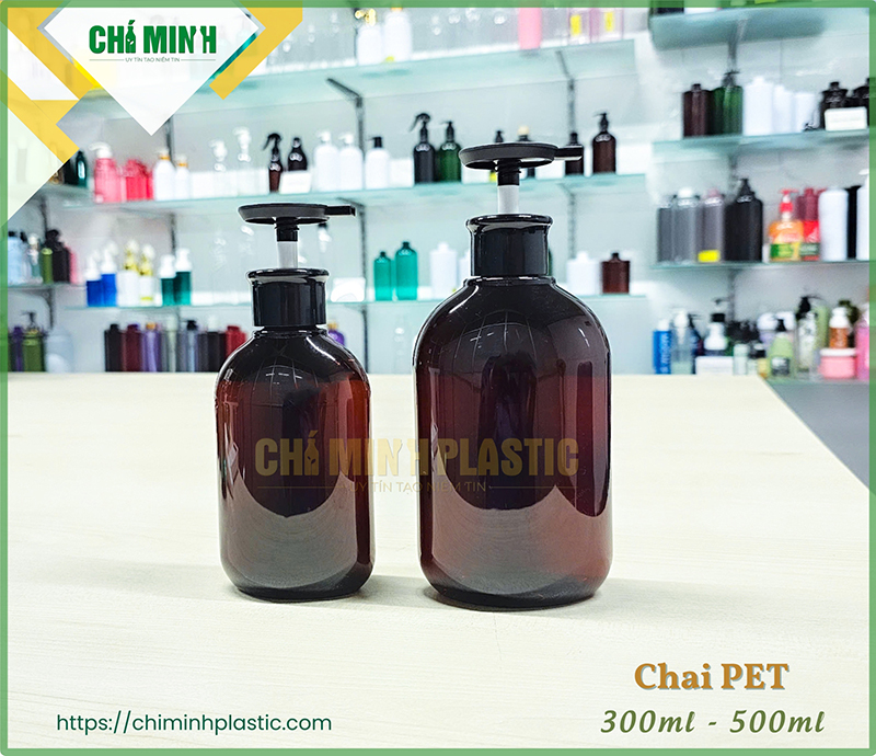 Vỏ chai 300ml - 500ml - Chai PET Nhựa Chí Minh - Công Ty CP Nhựa Chí Minh